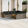 vidaXL Garden Sofa Set Grey