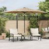 vidaXL Garden Parasol Brown