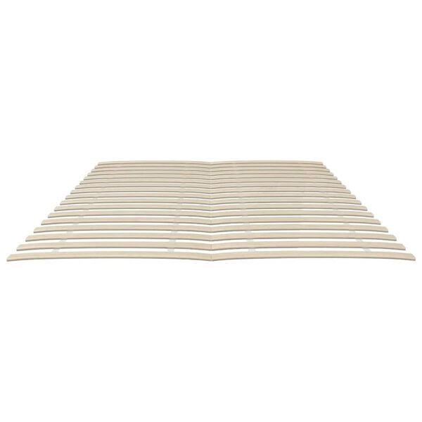 vidaXL Slatted Bed Base Natural Wood Solid poplar wood 80x200 in