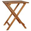 vidaXL Bistro Set Warm Wood Tone Solid Acacia Wood Foldable Bistro Set