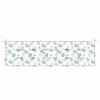vidaXL Bench Pad Leaf Design 59.06 x 19.69 x 1.18 in Oxford Fabric