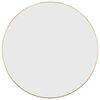 vidaXL Wall Mirror Gold Glass, PVC Ø 23.6 in Wall Mirror Round