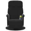 vidaXL Massage Recliner Chair with Footrest Black Velvet