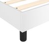 vidaXL Bed Frame White Faux leather, Plywood, Engineered wood