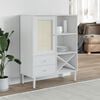 vidaXL Highboard White Solid pine wood Tall Highboard Rectangular