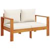 vidaXL Garden Sofa Set Cream White