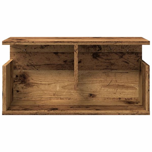 vidaXL Wall Cabinet Old Wood Engineered Wood 23.6x7.9x11.8 in