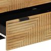 vidaXL Sideboard Mango desert brown Solid mango wood, engineered wood, metal