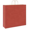 vidaXL Paper Bags 250 pcs with Handles Red 54x15x49 cm