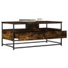 vidaXL Coffee Table Smoked oak Engineered wood, metal Medium