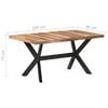 vidaXL Dining Table Honey finish