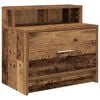 vidaXL Bedside Cabinet Old wood Engineered wood 20.1 x 12.2 x 18.5 in