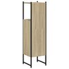 vidaXL Bathroom Cabinet Sonoma oak Engineered wood, powder-coated steel