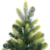 vidaXL Artificial Hinged Christmas Tree Light green and dark green