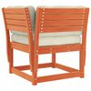 vidaXL Garden Sofa Wax brown Solid pine wood, Polyester 28.7x28.7x30.7 in