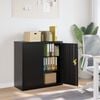 vidaXL File Cabinet Black Powder-coated steel Standard File Cabinet