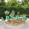 vidaXL Garden Chair Set of 8 Green