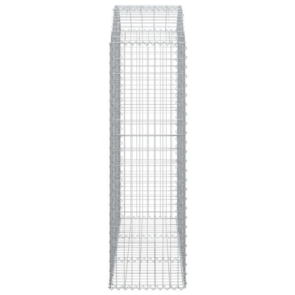 vidaXL Gabion Basket Silver Galvanized Iron 59.1 x 19.7 x 70.9 in
