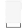 vidaXL Shoe Cabinet High gloss white Engineered wood, metal Shoe Cabinet