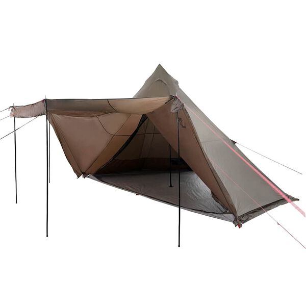 vidaXL Family Tent Tipi 8-Person Brown Waterproof
