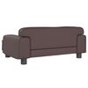 vidaXL Kids Sofa Brown Faux leather, solid pine wood, foam Mini