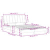 vidaXL Bed Frame Pink
