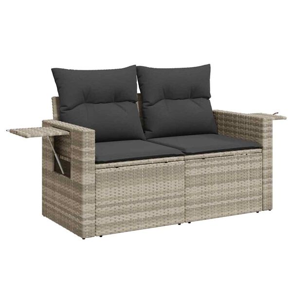 vidaXL Garden Sofa Set Light grey