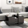 vidaXL Coffee Table High gloss grey Engineered wood Medium Extendable