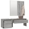 vidaXL Hallway Furniture Set Grey Sonoma Engineered Wood, Acrylic Medium