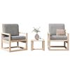 vidaXL Garden Lounge Set Pine Wood Solid Pine Wood Medium