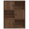 vidaXL Bookcase Brown Oak Engineered Wood Compact Bookcase Rectangular