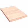 vidaXL Bathroom Countertop 15.7 x 23.6 x (0.8-1.6) " Untreated Solid Wood
