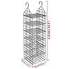 vidaXL Hanging Closet Organizer Grey PP (Polypropylene), PE (Polyethylene)