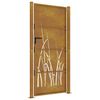 vidaXL Garden Gate 39.4x78.7" Corten Steel Grass Design