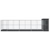 vidaXL Aviary Silver Galvanized Steel Large Durable Rectangular