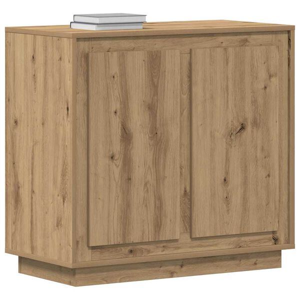 vidaXL Sideboard Artisan Oak 31.50 x 15.75 x 29.53 in Engineered Wood