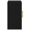 vidaXL Wall-mounted Cabinet Black Oak 23.62 x 12.20 x 27.56 in