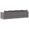 vidaXL Garden Sofa Set Set of 4 Grey