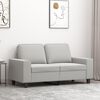 vidaXL 2-seater Sofa Light grey
