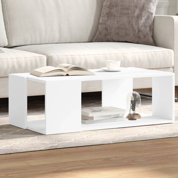 vidaXL Coffee Table White Engineered wood Medium Coffee Table