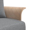 vidaXL L-shaped Sofa Bed Light Gray Fabric (100% polyester), plywood Large