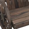 vidaXL Garden Adirondack Chair Burnt Wood Color Solid Fir Wood Standard