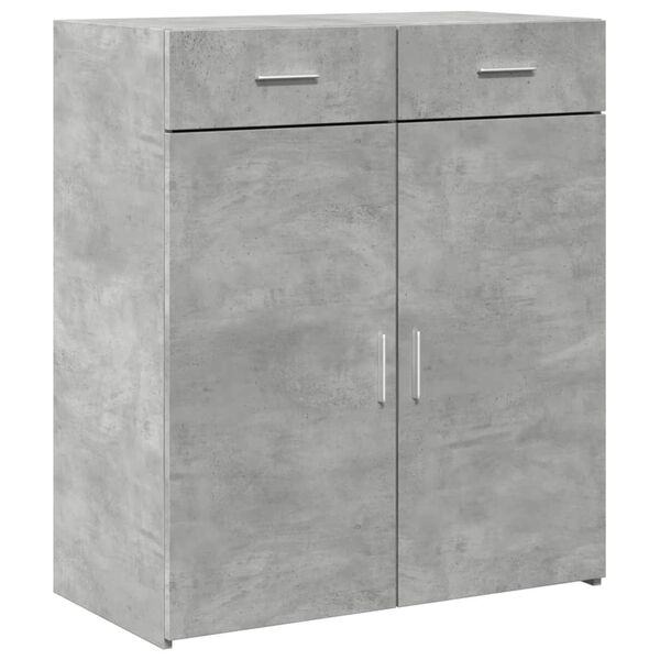 vidaXL Sideboard Concrete Grey Engineered Wood Medium Sideboard