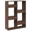 vidaXL Bookcase Brown Oak Engineered Wood 39.4x13.0x53.1 in Bookcase