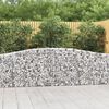 vidaXL Gabion Basket Set of 2 Silver Galvanized iron Large Durable