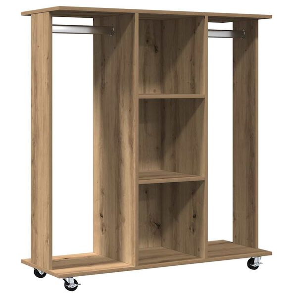 vidaXL Wardrobe artisan oak 102 x 38 x 110 cm Engineered wood