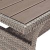 vidaXL Garden Table Grey
