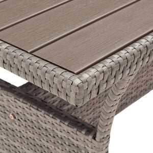 vidaXL Garden Table Grey