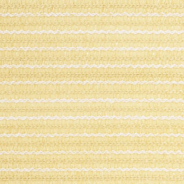 vidaXL Balcony Screen Beige 47.2x196.9" HDPE