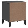 vidaXL Bedside Table Anthracite Grey Engineered Wood with Plastic Handles
